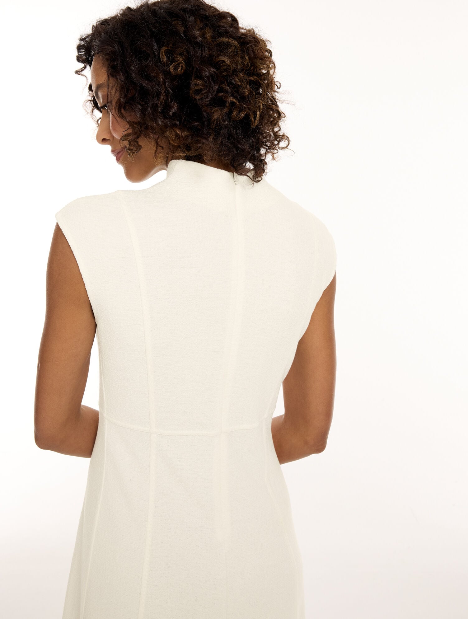 Textured Knit Fit & Flare Dress - thumbnail 3
