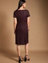 Luxe Italian Stretch Flannel Sheath Dress