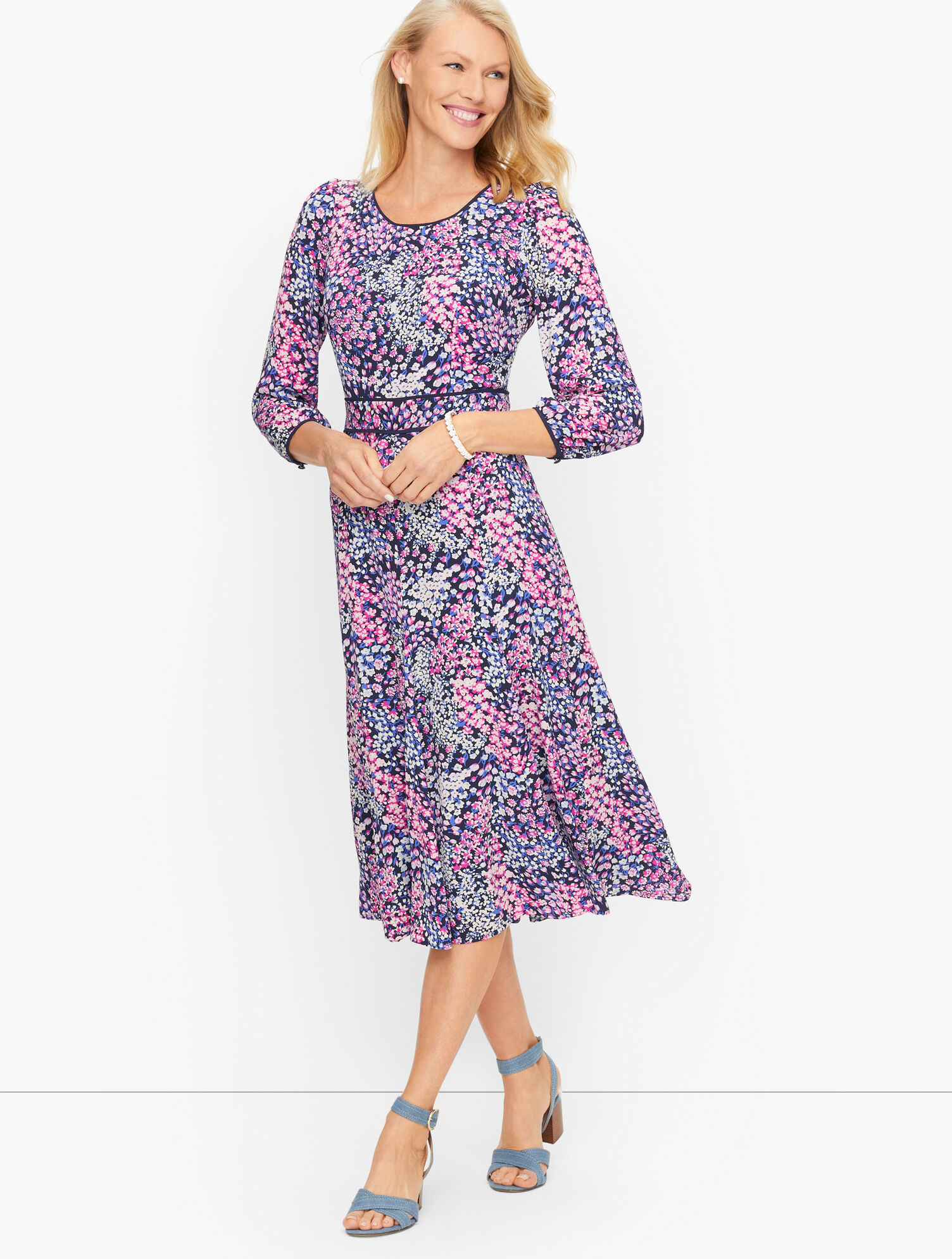 Floral Garden Fit &amp; Flare Dress