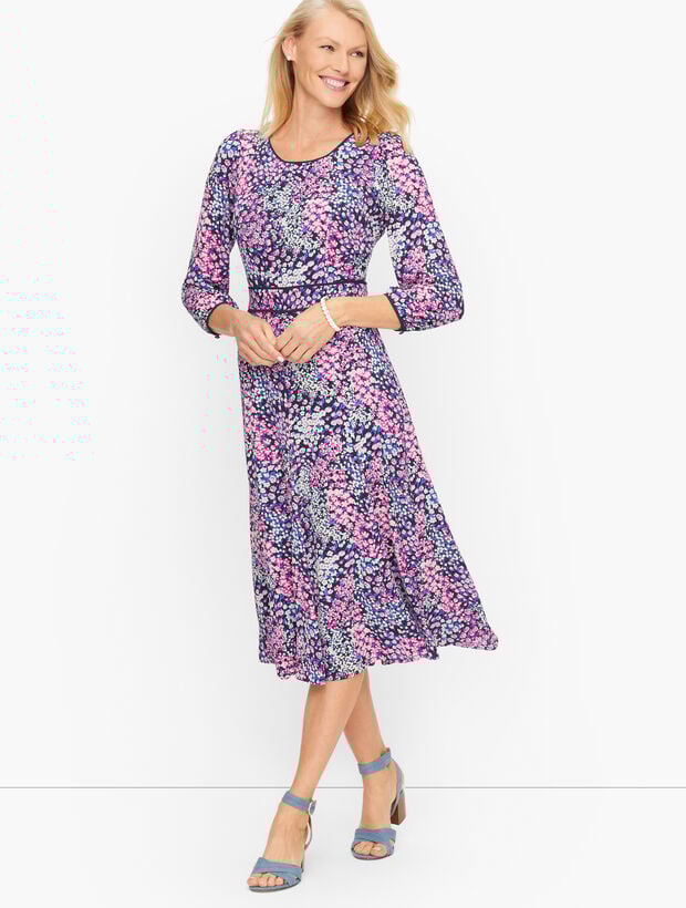 Floral Garden Fit &amp; Flare Dress