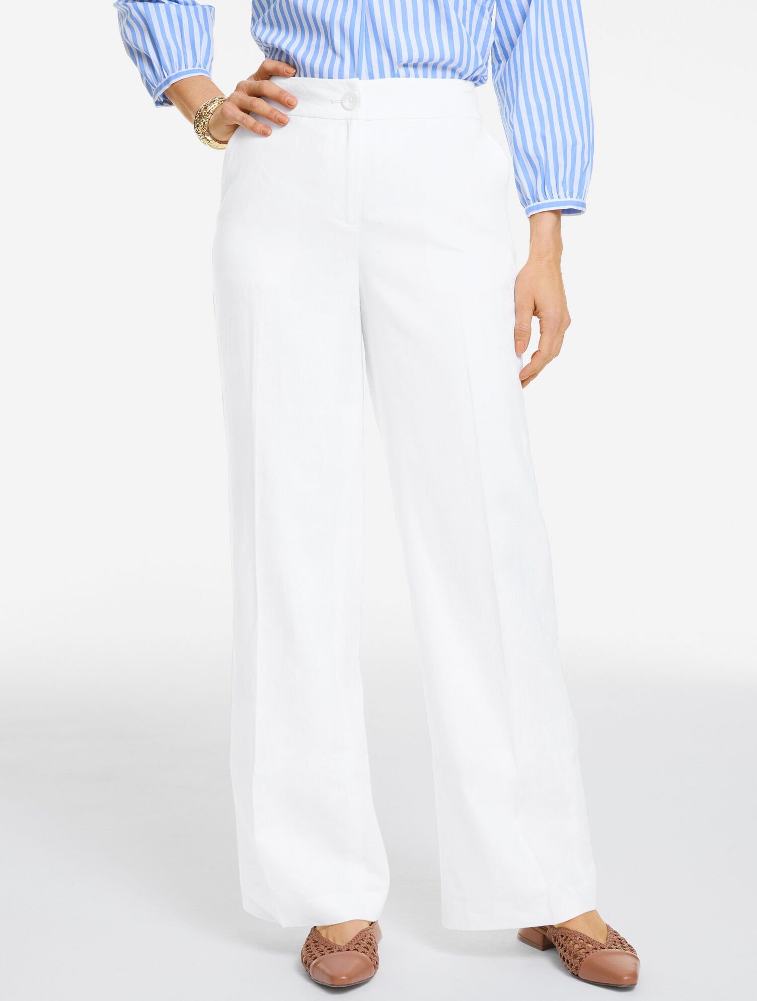 Wide Leg Linen Pants