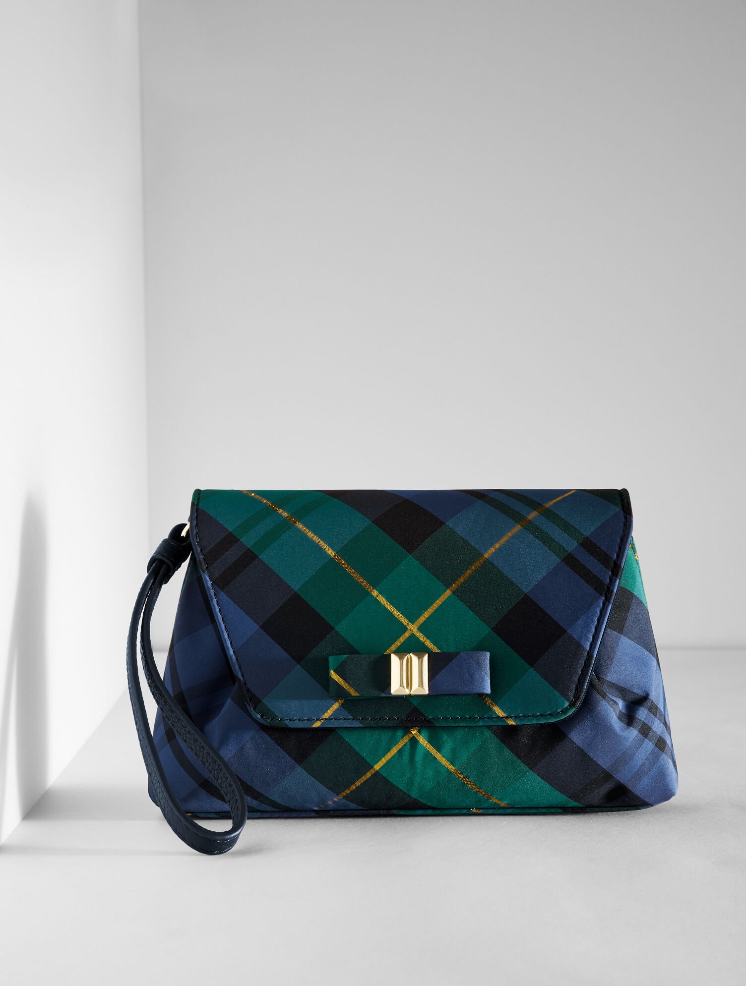 Sloane Tartan Wristlet