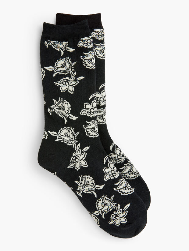 Floral Trouser Socks