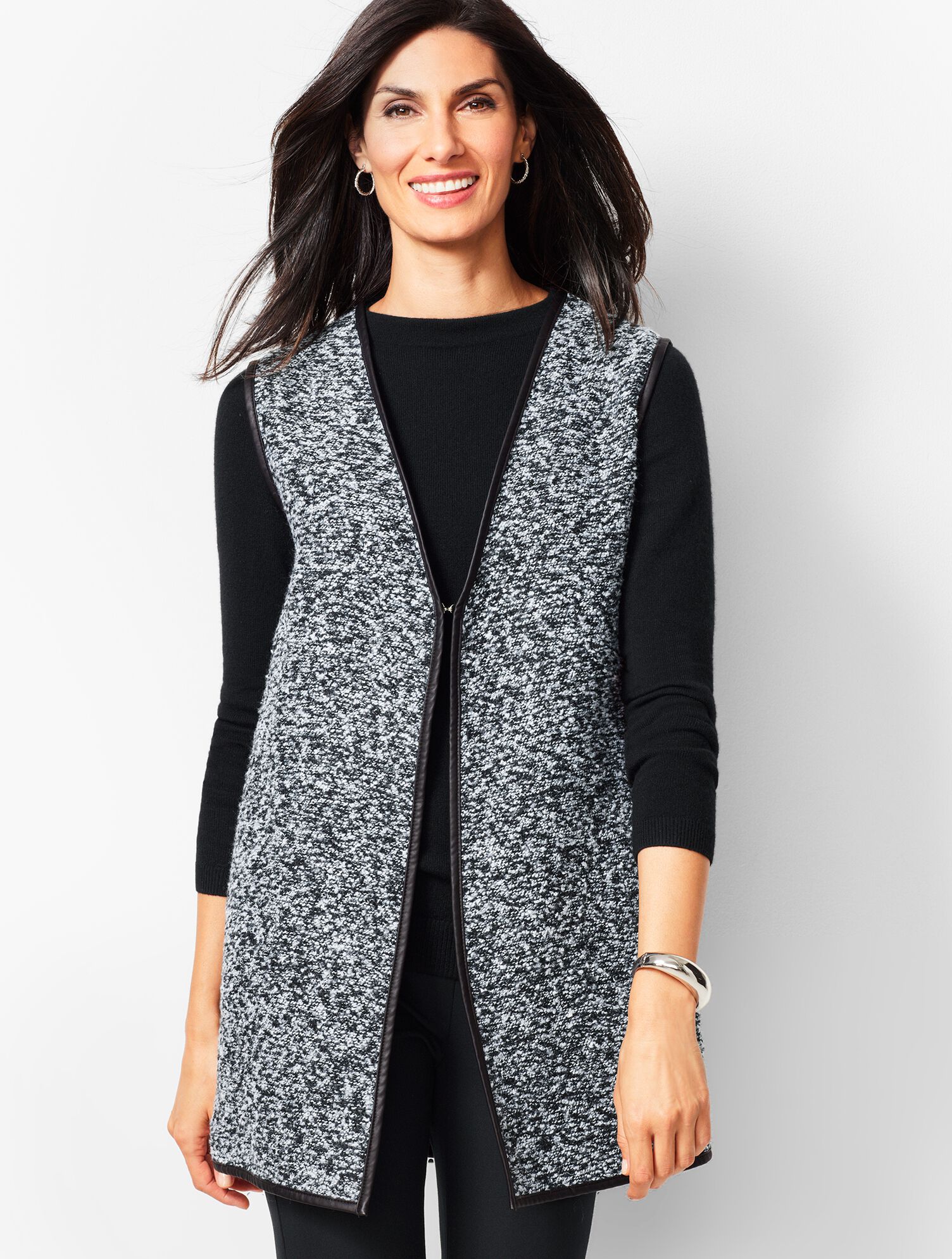 Fur-Trim Boucle Vest