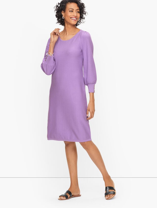 Bishop Sleeve Sweater Dress Talbots