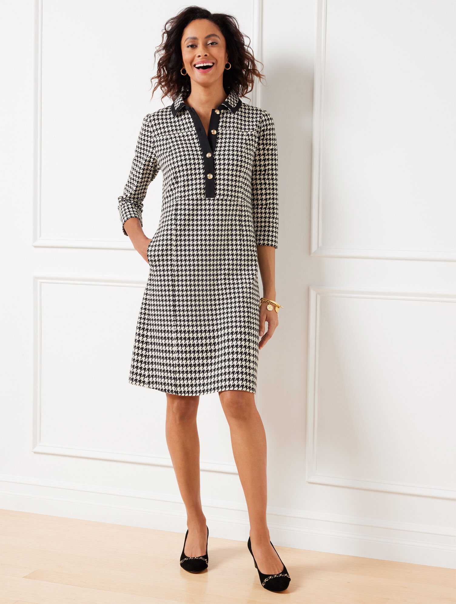 6 ROKU HOUNDSTOOTH TUNIC チュニック Sterling Houndstooth Tunic | Nuuly