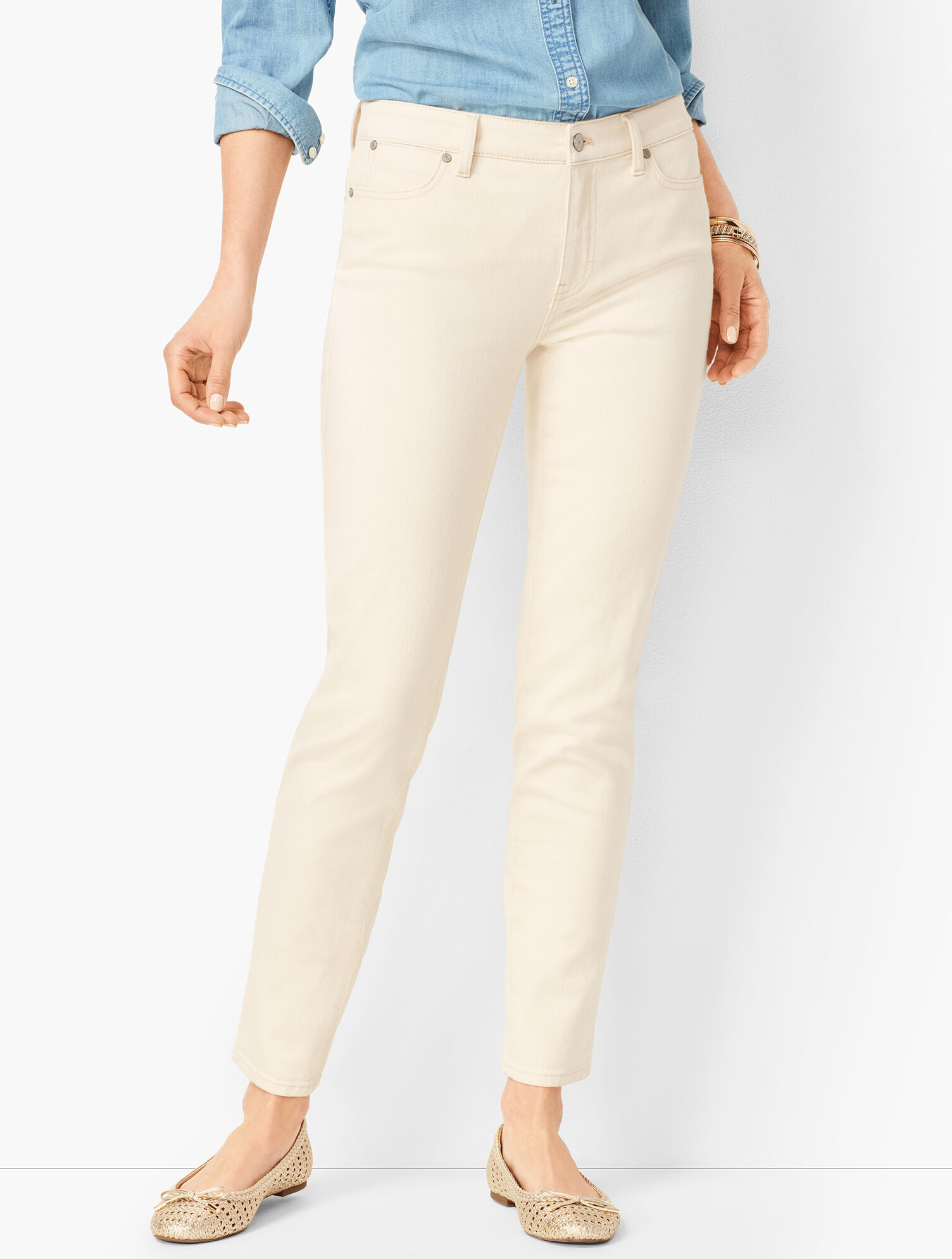 Slim Ankle Jeans - Natural