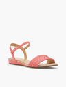 Daisy Micro-Wedge Sandals - Braided Solid
