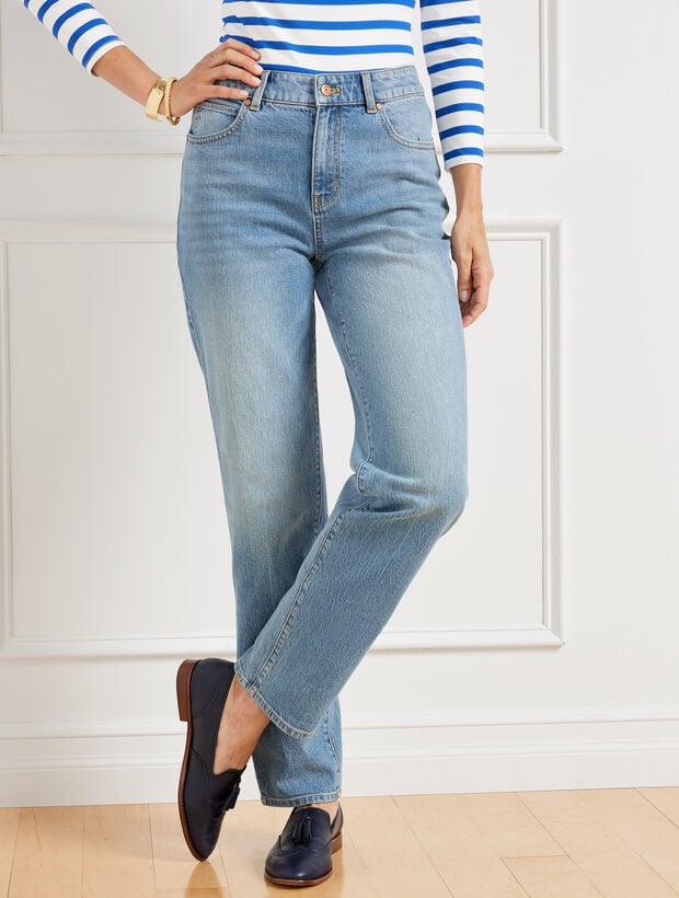 High Waist Relaxed Jeans - Calypso Wash