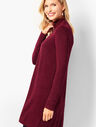 Sparkle Open-Front Duster Sweater
