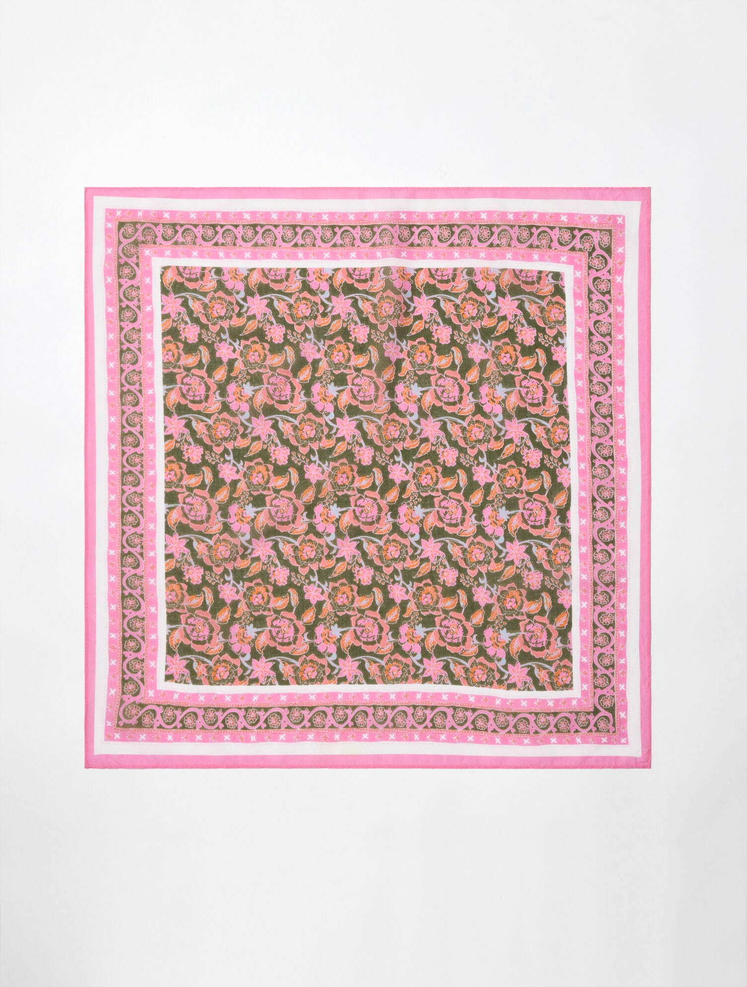 Floral Vines Square Scarf