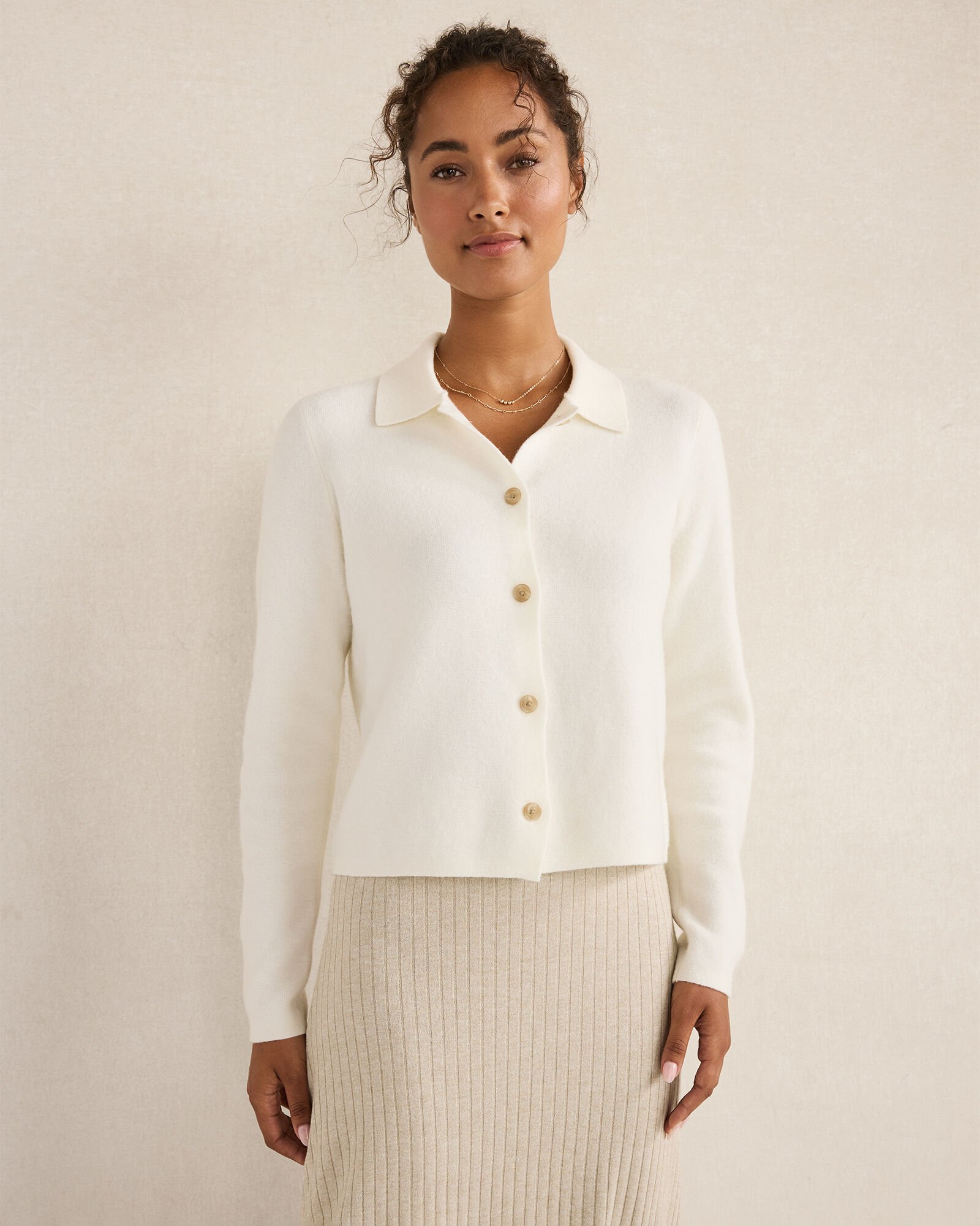 Wool Blend Sweater Jacket