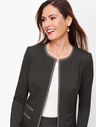 Luxe Knit Tipped Jacket