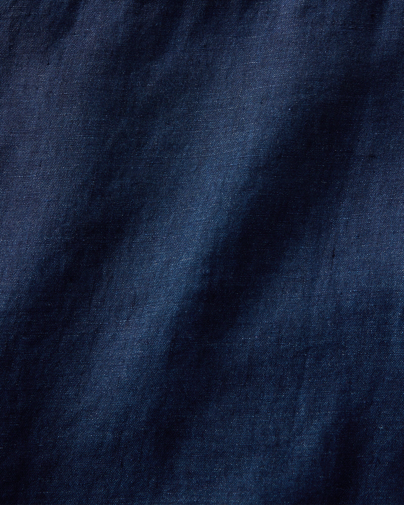 Linen Collared Long Sleeve Top