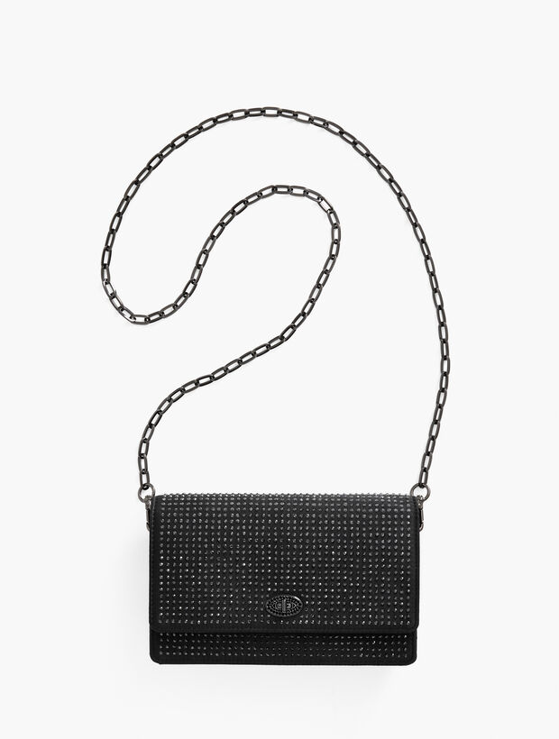 Embellished Satin Clutch