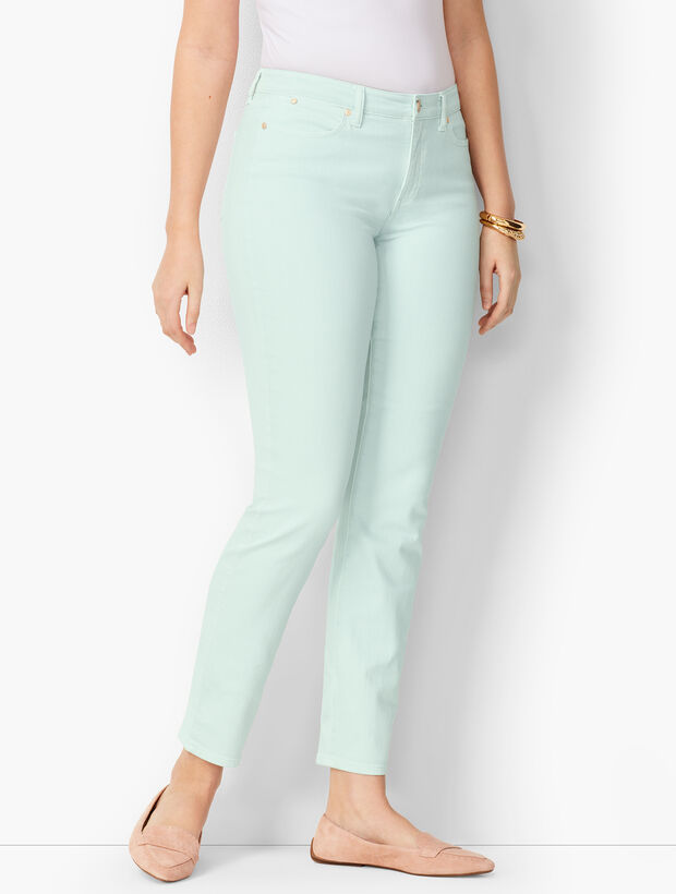 Slim Ankle Jeans - Curvy Fit - Light Cool Mint