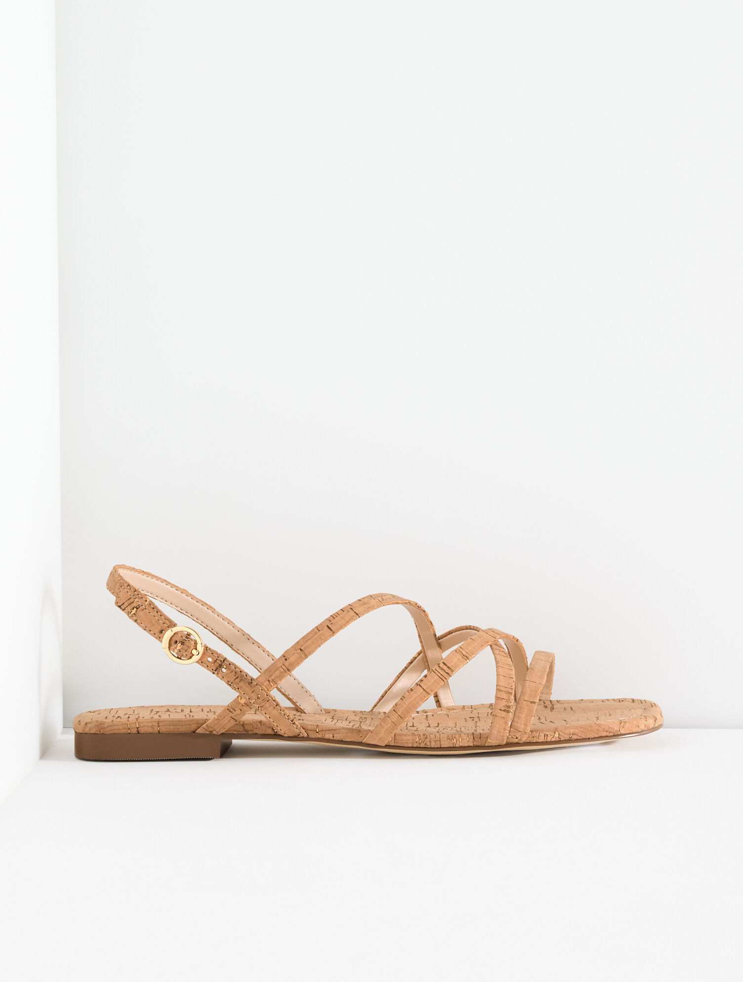Liana Strappy Cork Flats
