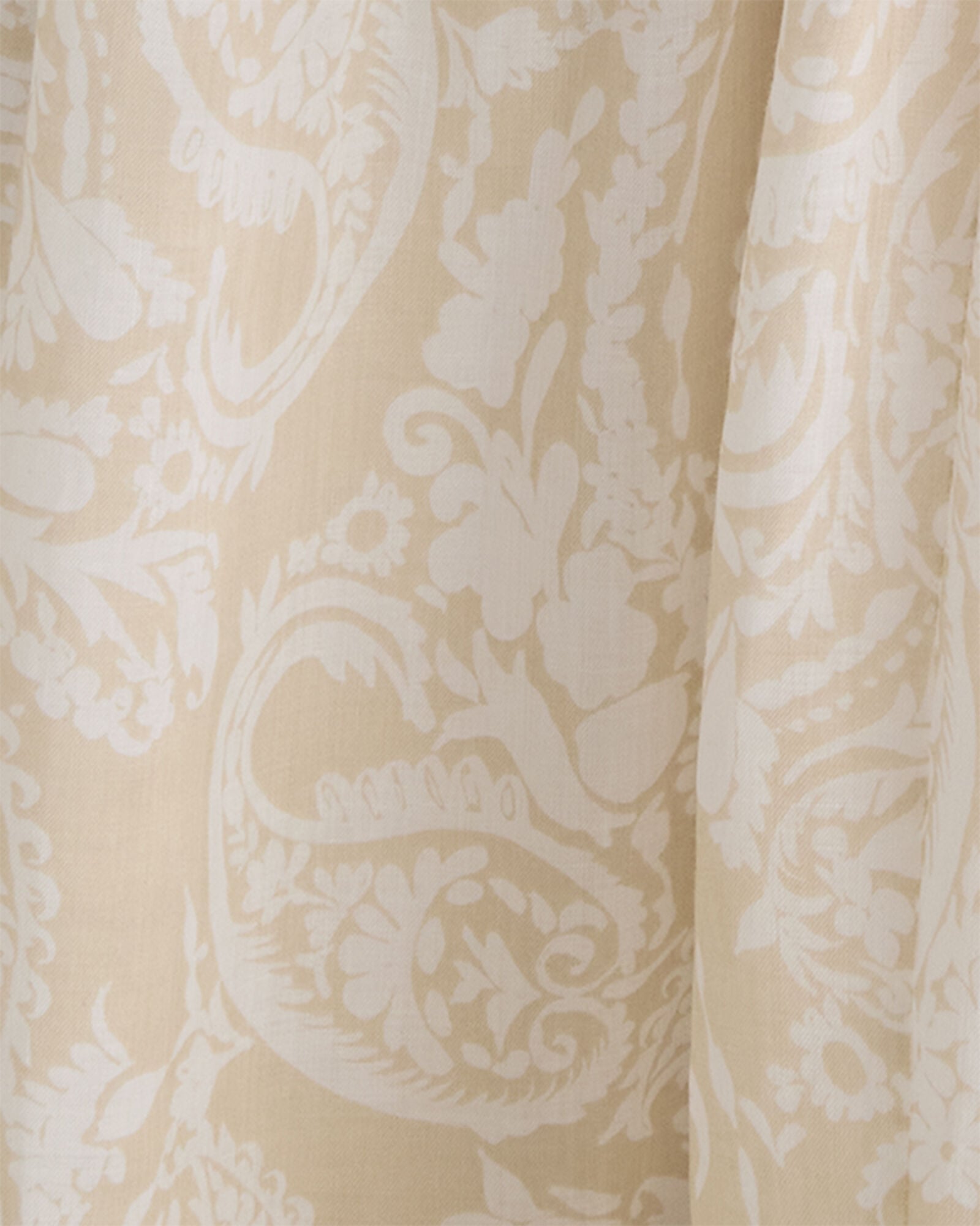 Ramie Blend Paisley Tiered Maxi Dress