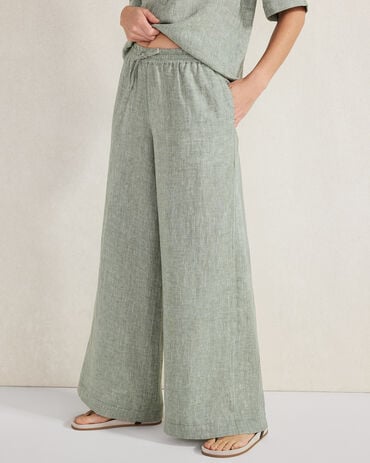 Linen Wide Leg Pants