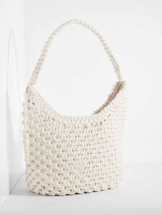 Knotted Cord Hobo Bag