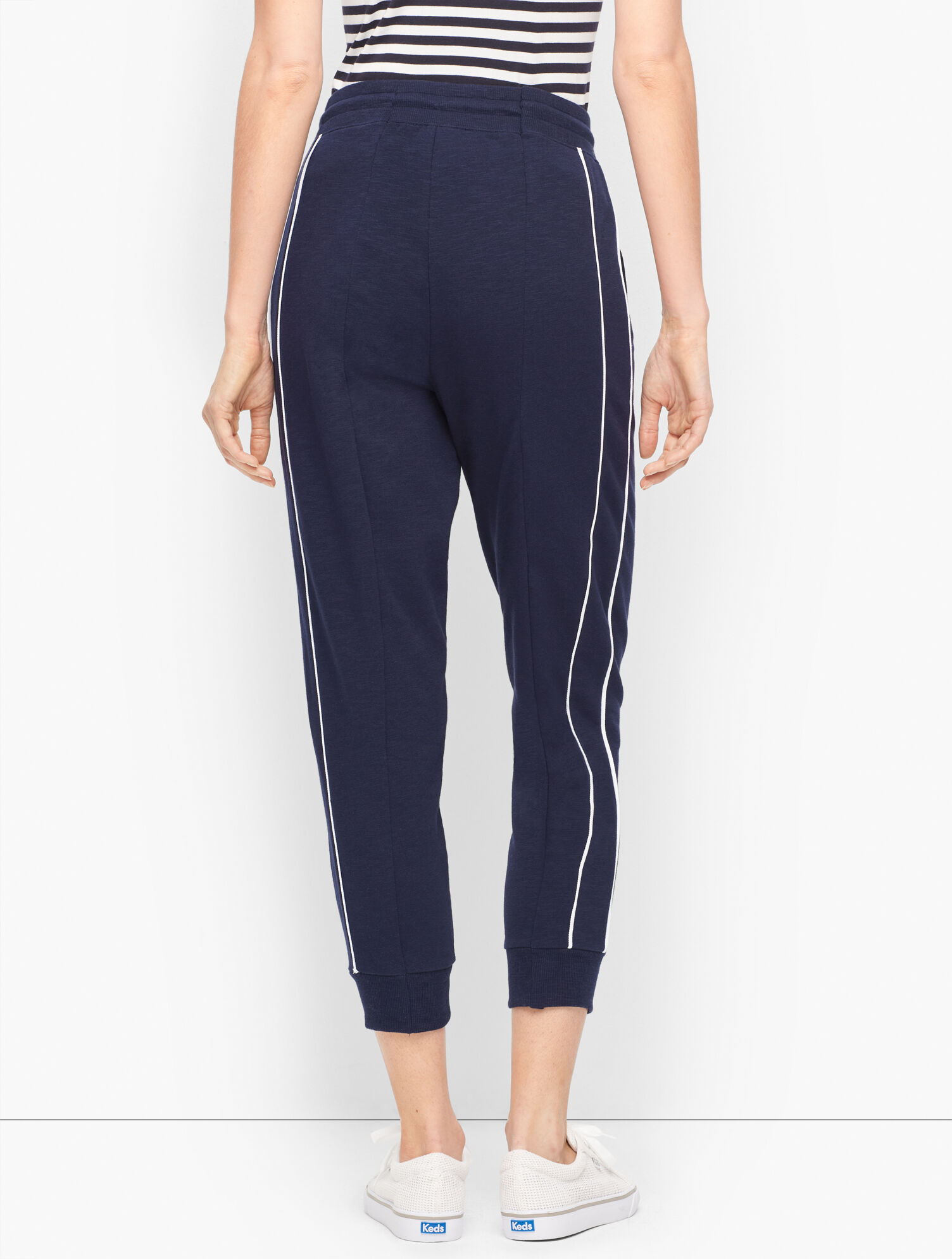 Piped Terry Joggers