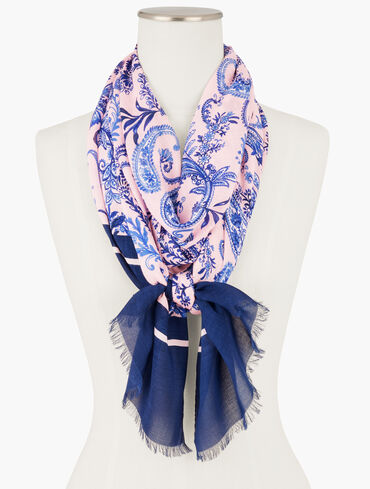 Picnic Paisley Floral Oblong Scarf
