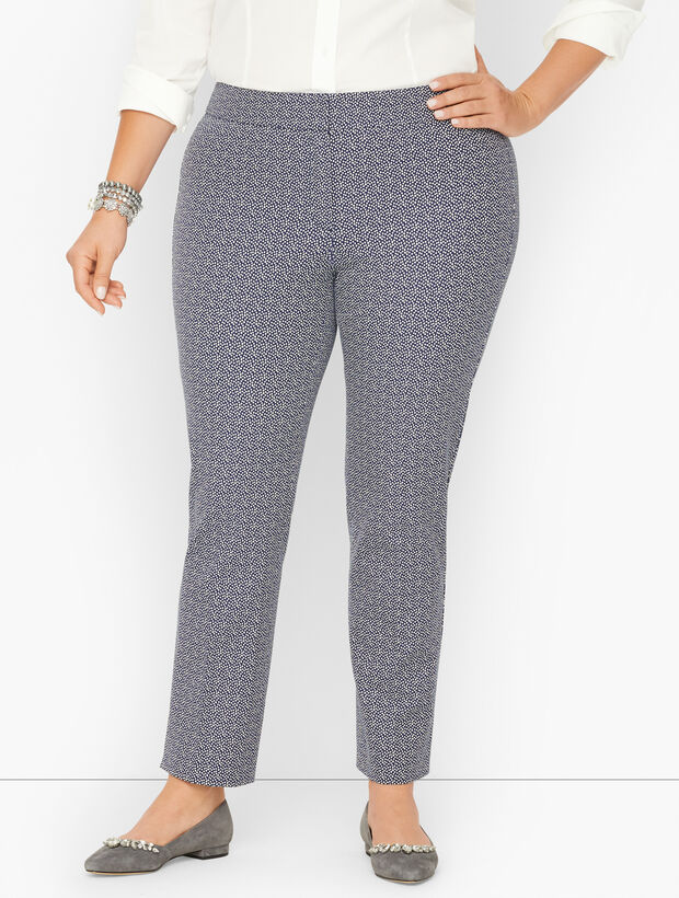 Plus Size Exclusive Talbots Chatham Ankle Pants - Graceful Dot