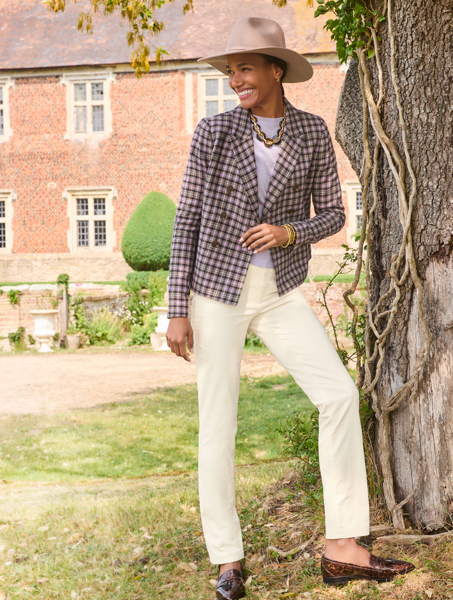 Pemberley Plaid Jacket | Talbots