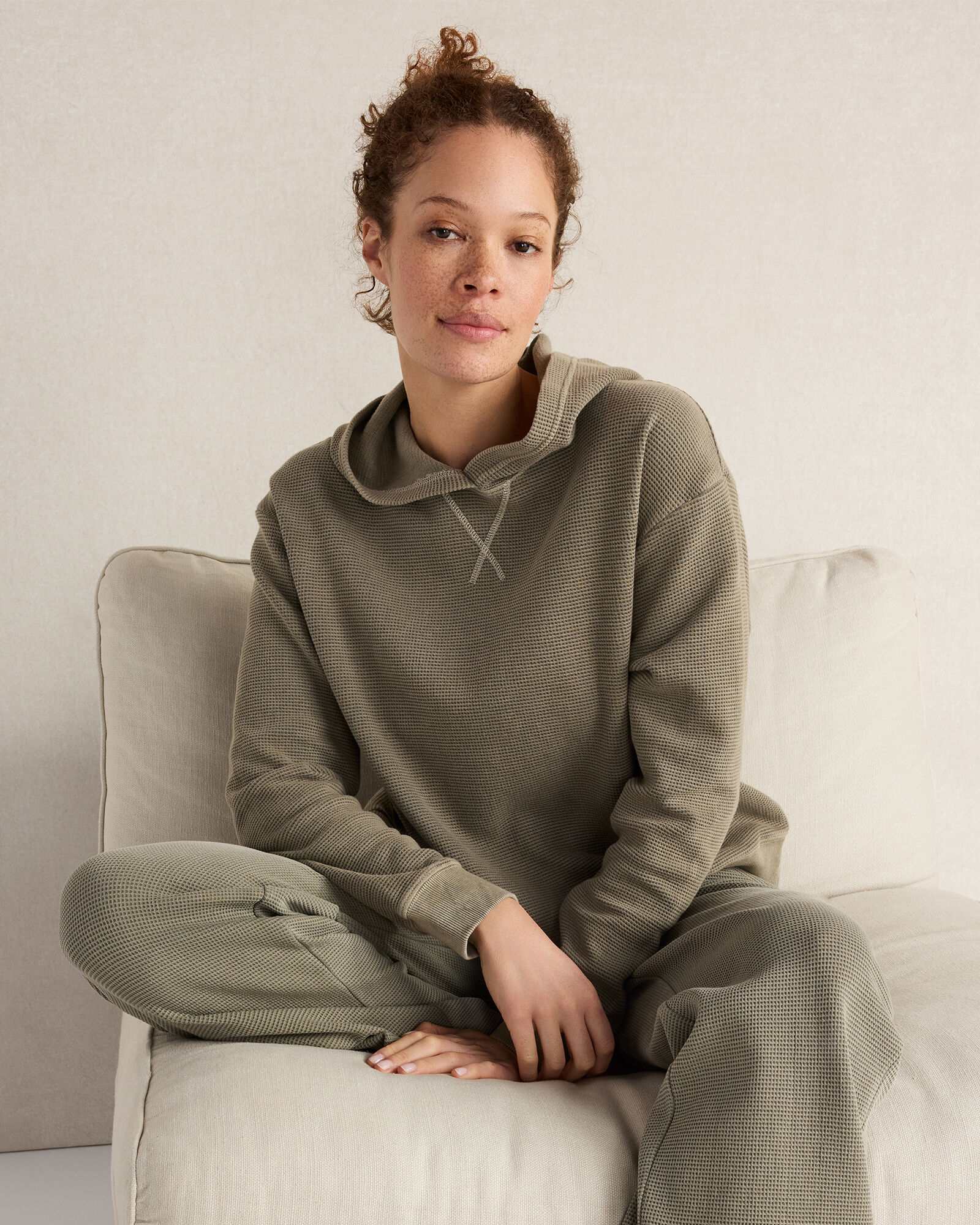 Resti Organic Cotton Waffle Hoodie