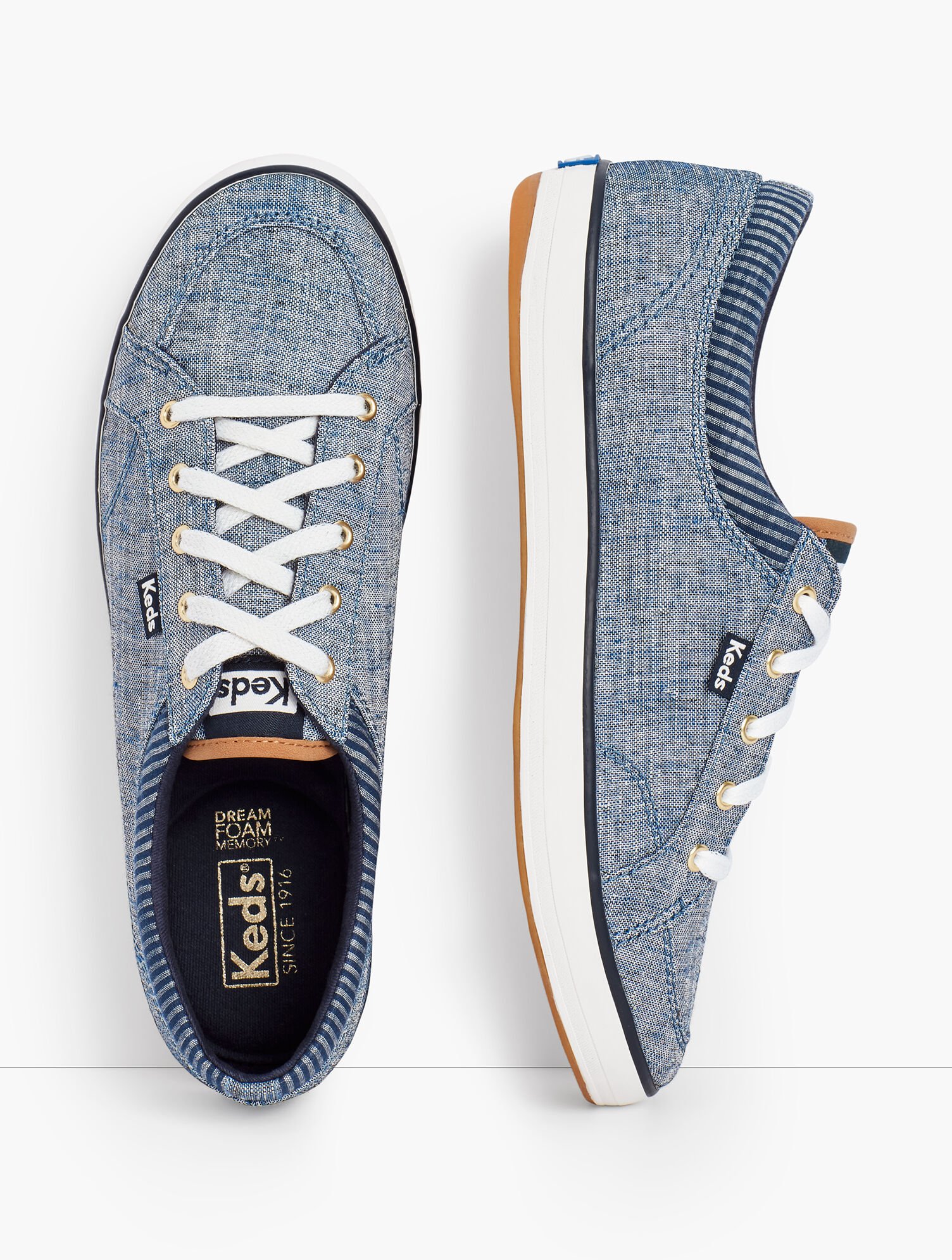 Keds® Chambray Center Sneakers Talbots