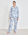 Organic True Cotton Blurred Floral Pajama Shirt