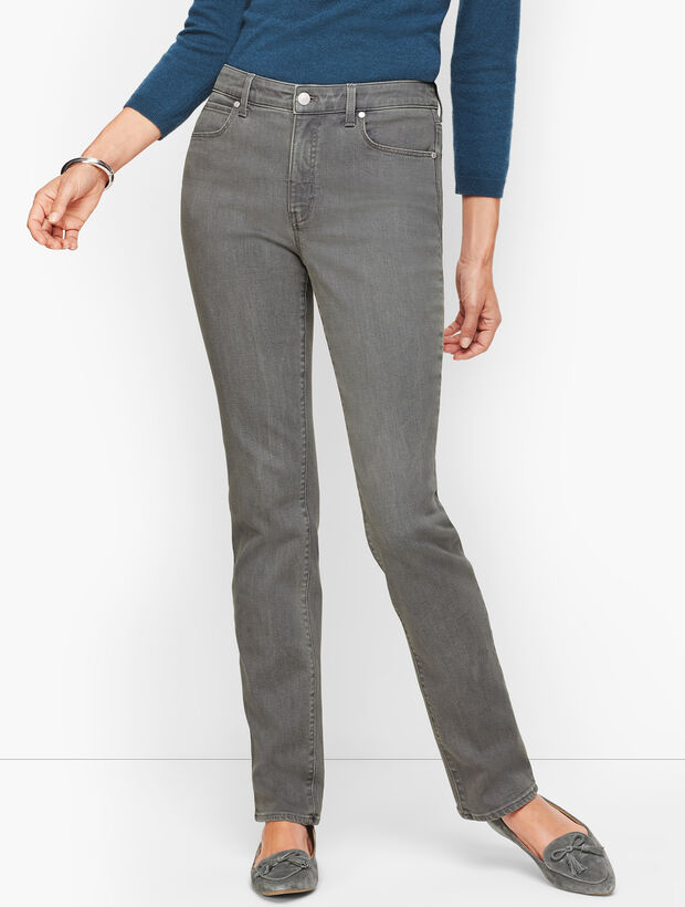 Straight Leg Jeans - Curvy Fit - Deep Grey