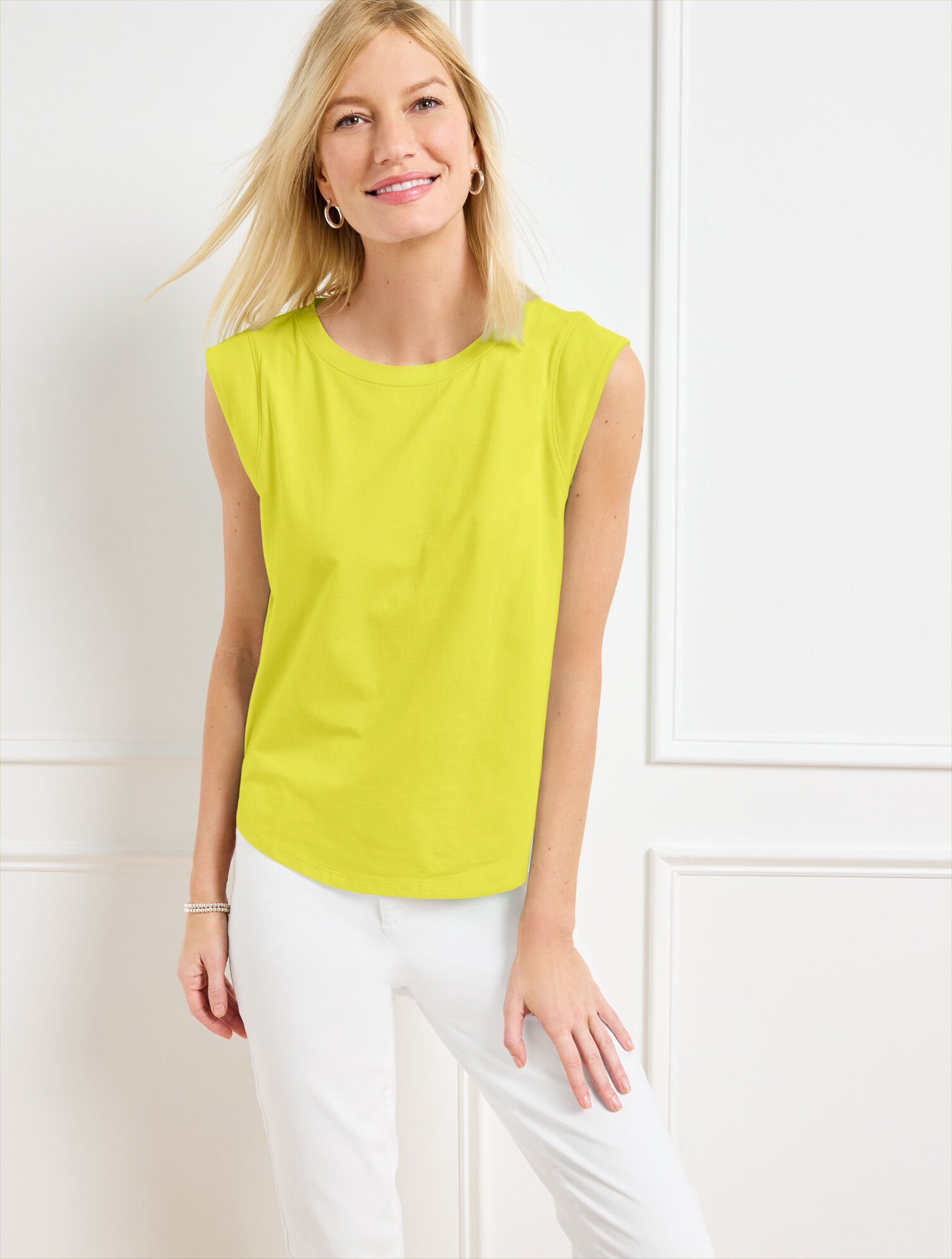 Extended Shoulder Crewneck Tee - image 2