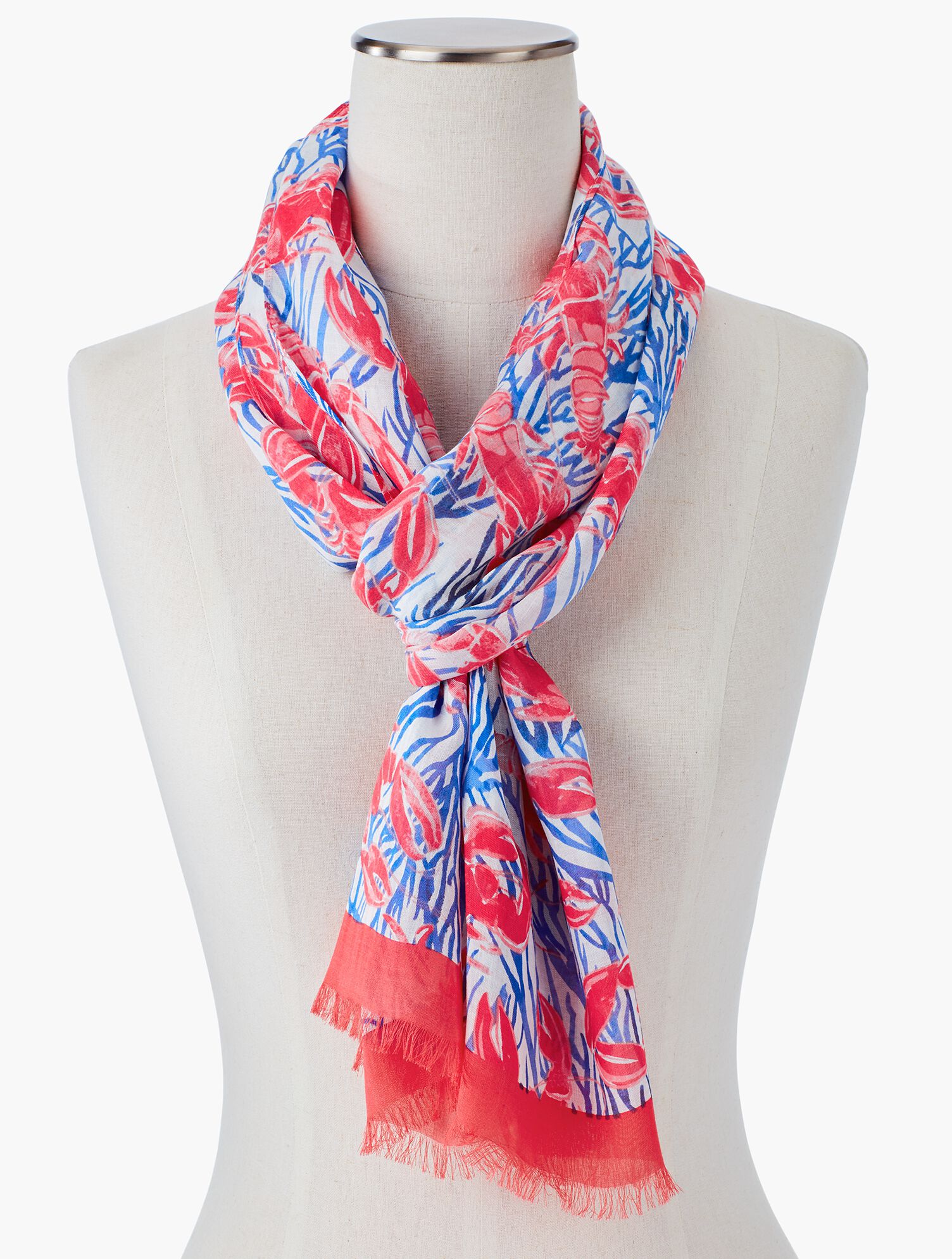 Lobster-Print Scarf