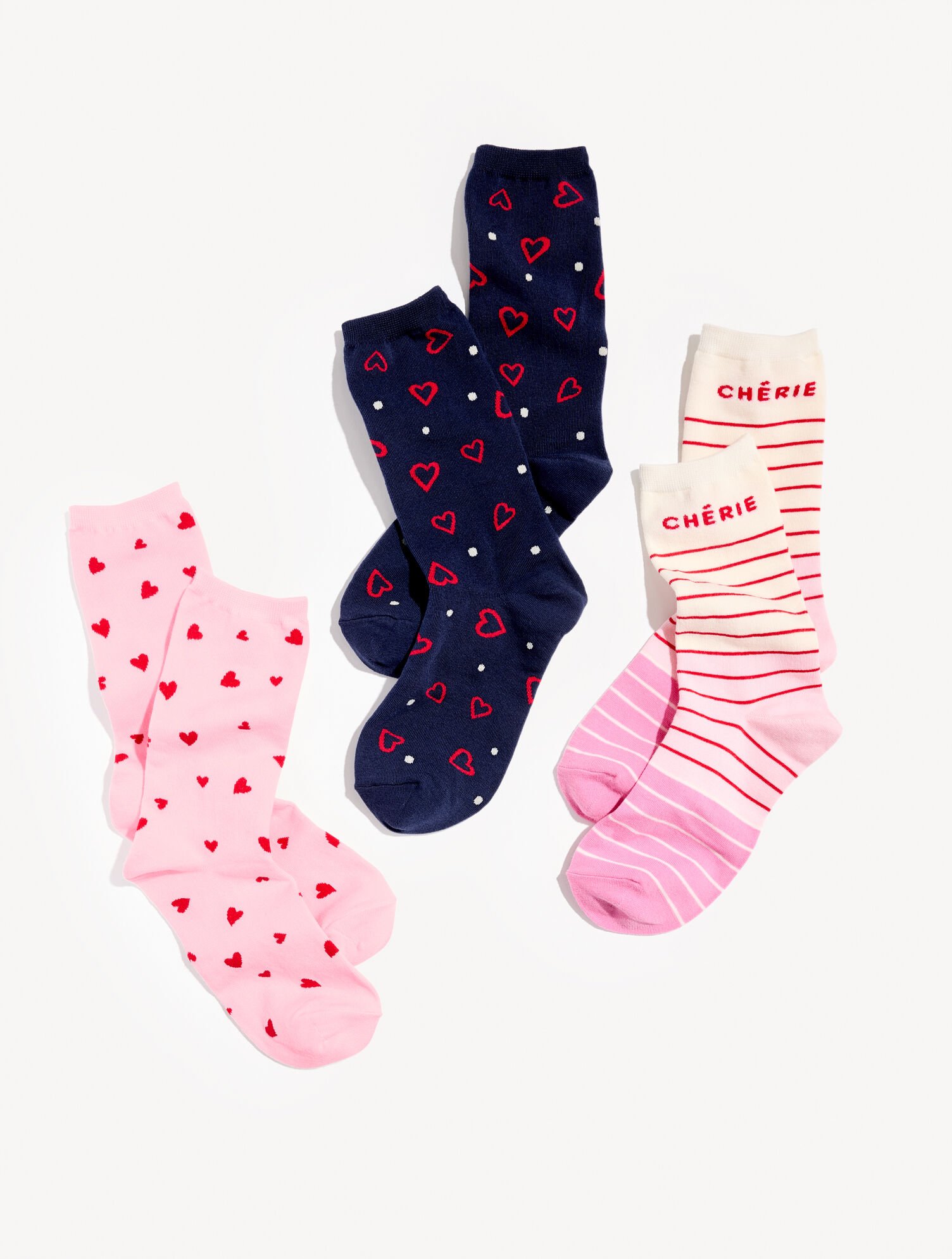 Valentine Trouser Socks 3 Pack Gift Set