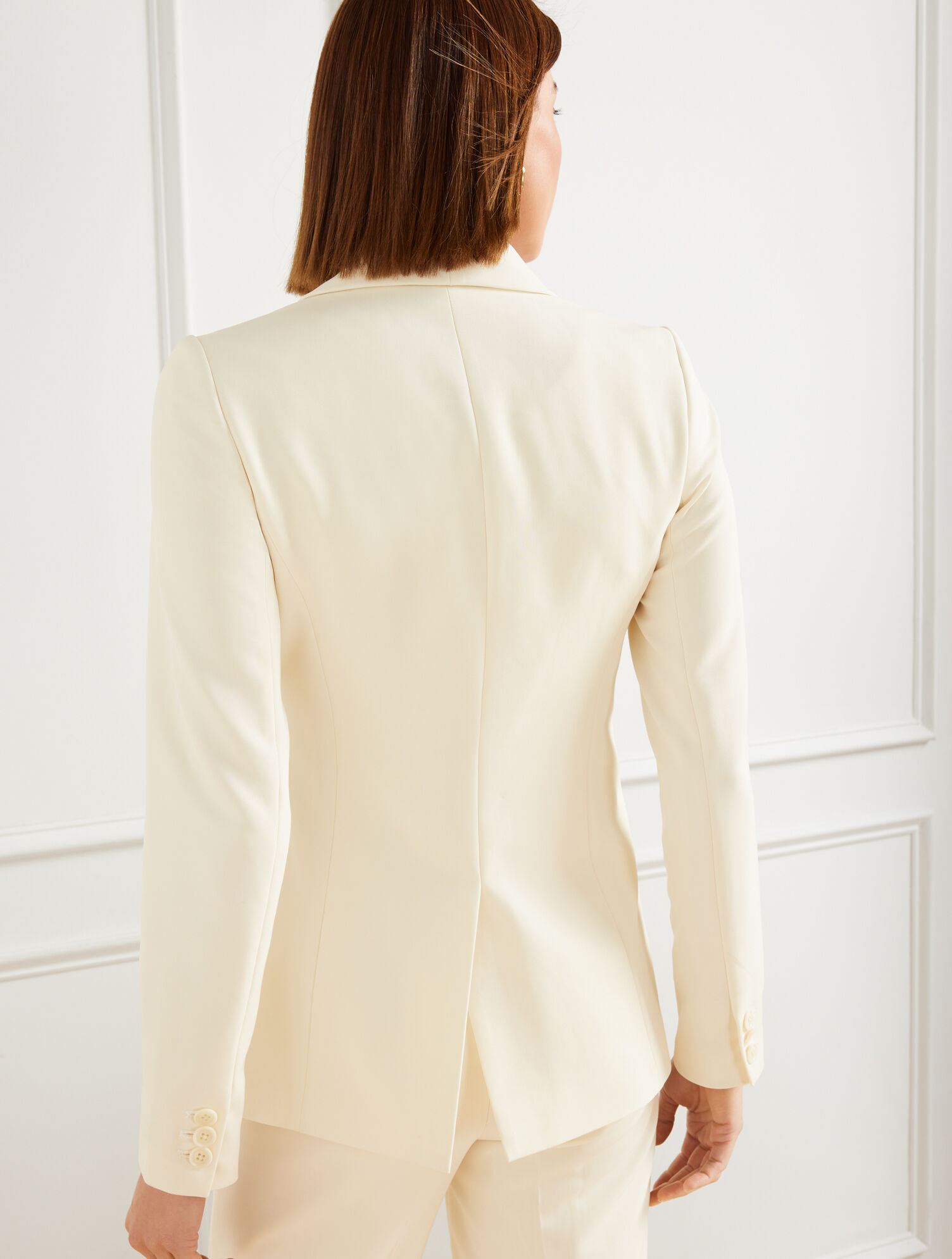 Adorn Crepe Side Tie Blazer
