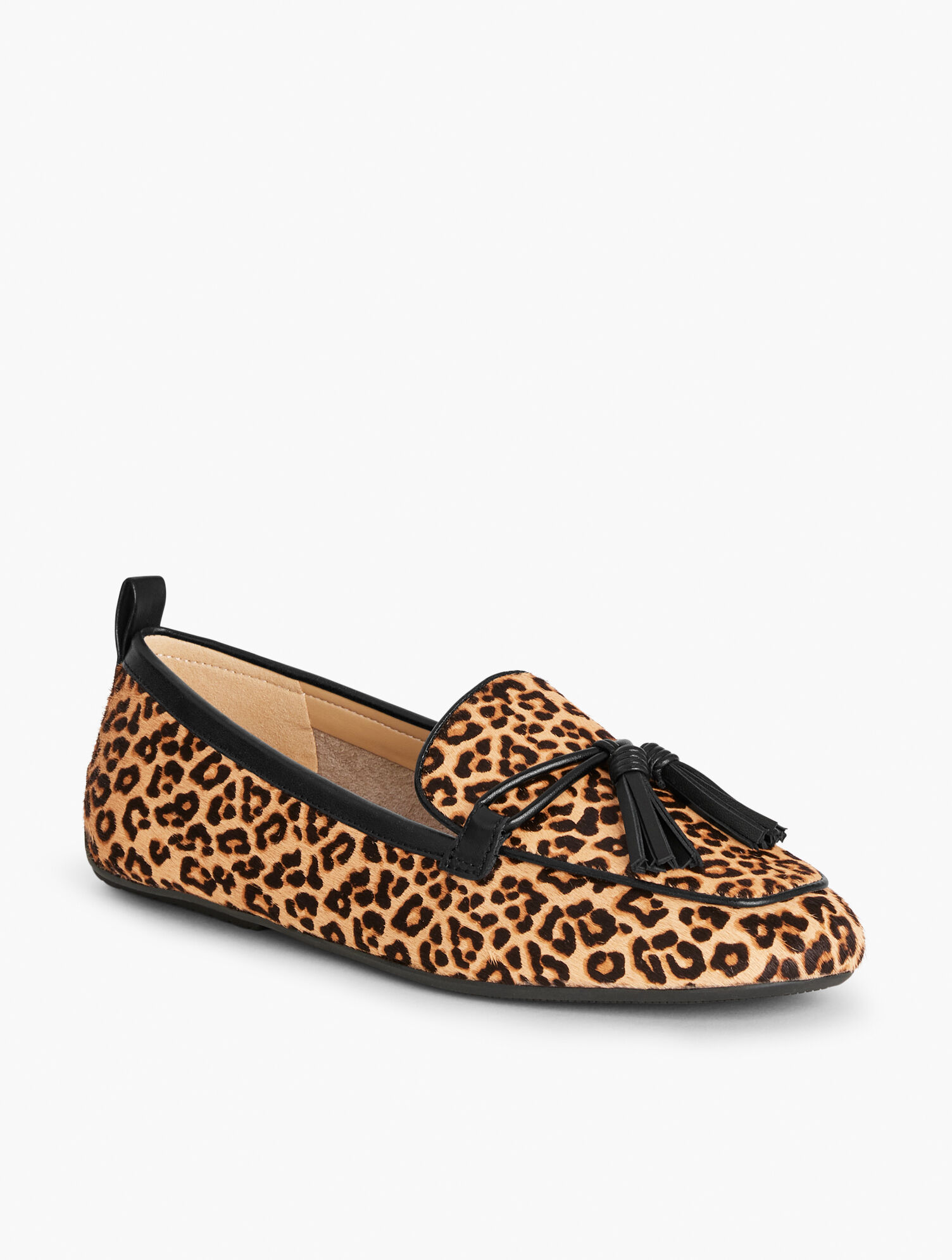 Jessie Tassel Driving Moccasins - Calf Hair Leopard