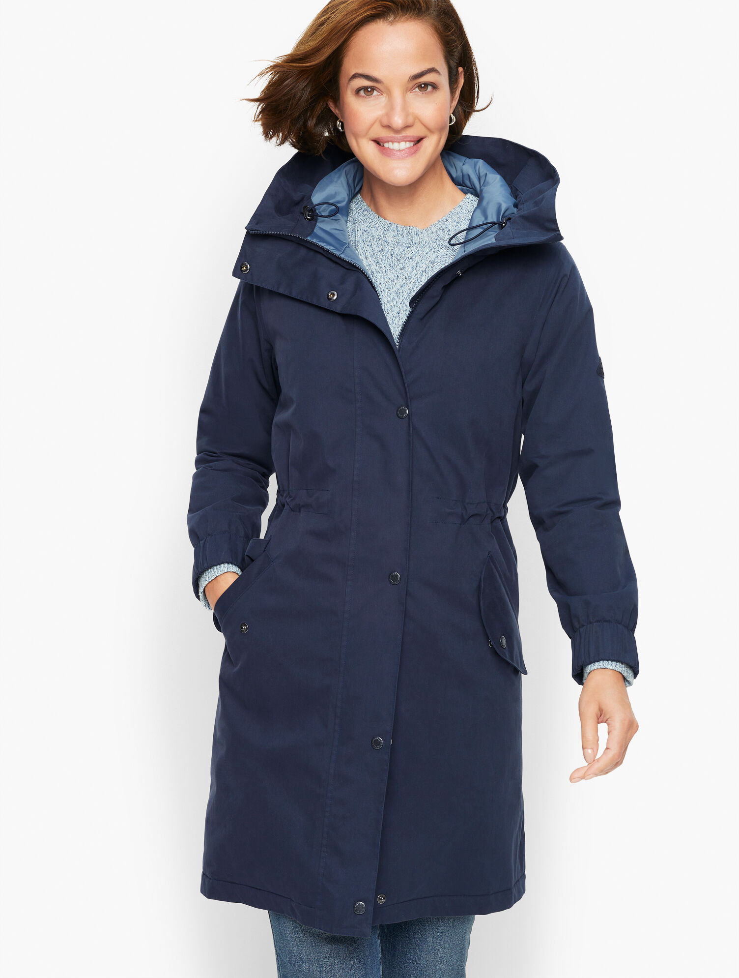 Barbour Hauxley Hooded Raincoat | Talbots
