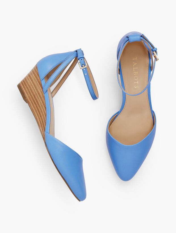 Laney D'Orsay Nappa Wedges