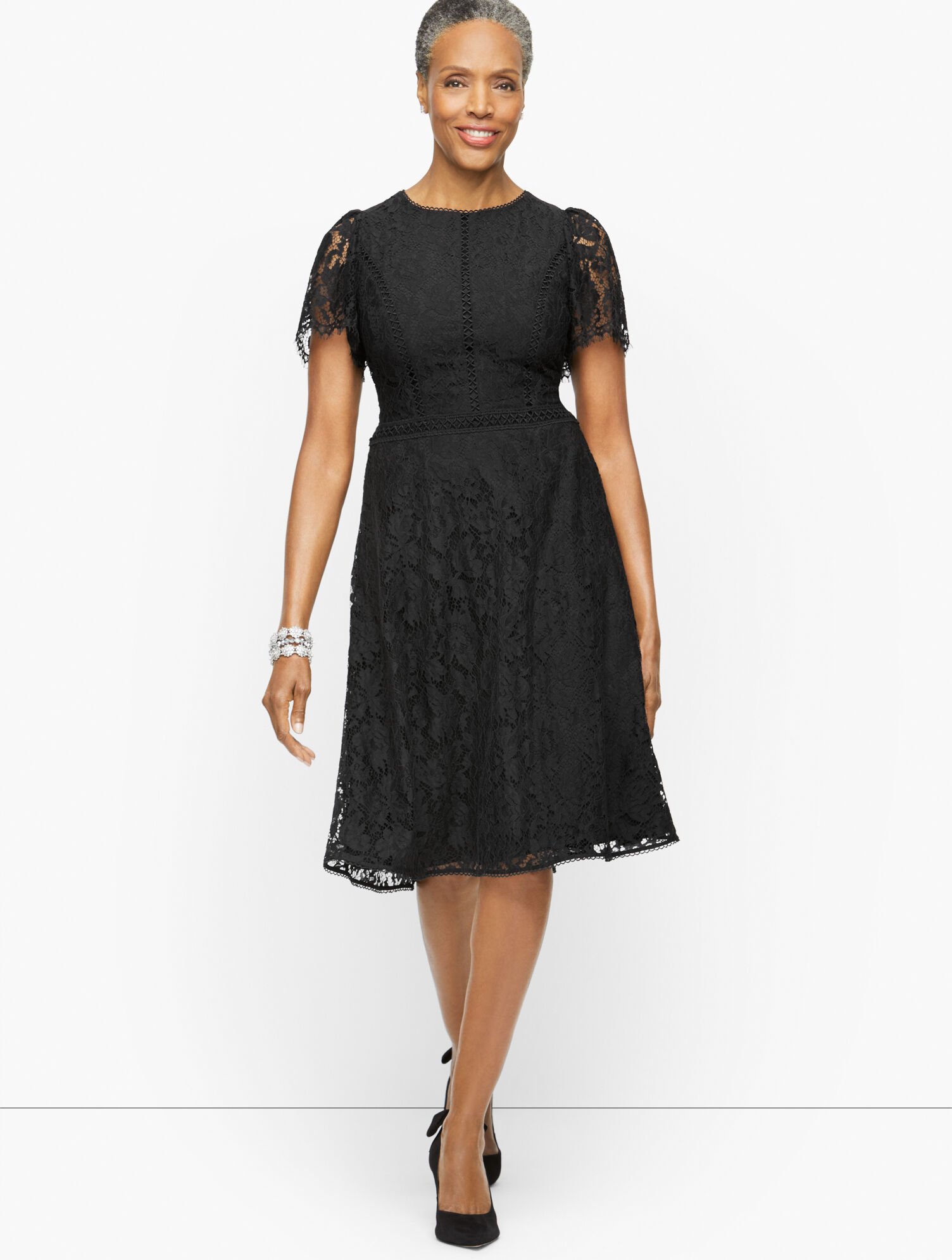 Lace Dress Macy's Fit And Flare Cocktail Dress Floral Dress