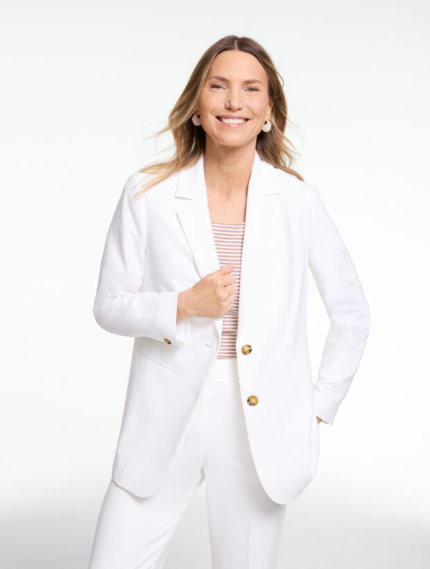 Polished Crepe Blazer