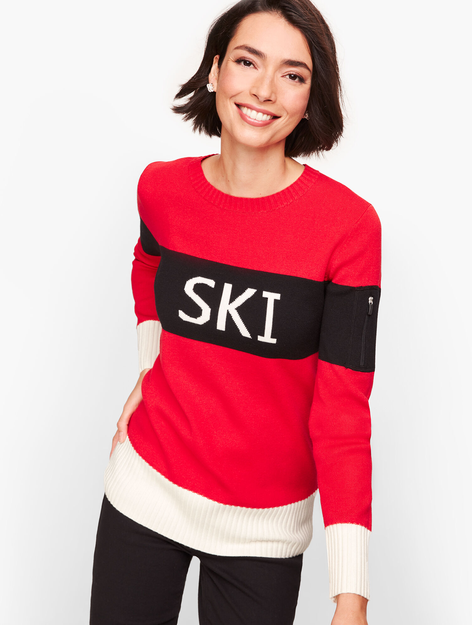 Colorblock "Ski" Sweater