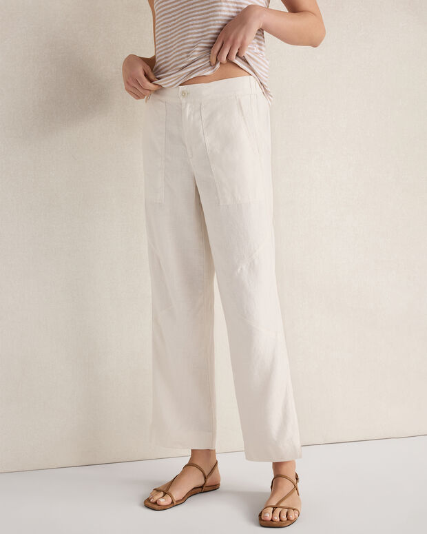Heavyweight Linen Wide Leg Pants