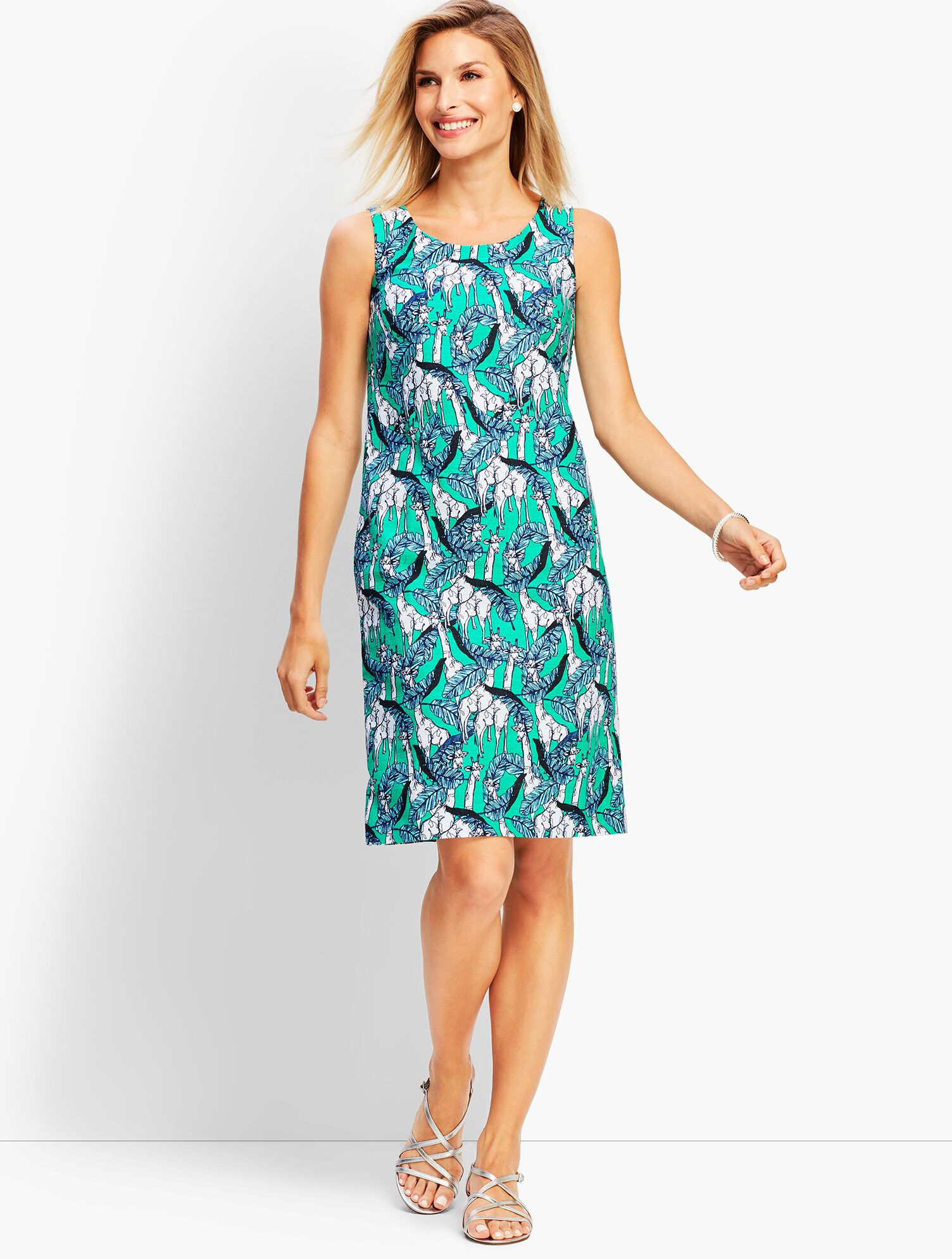 Giraffe-Print Shift Dress