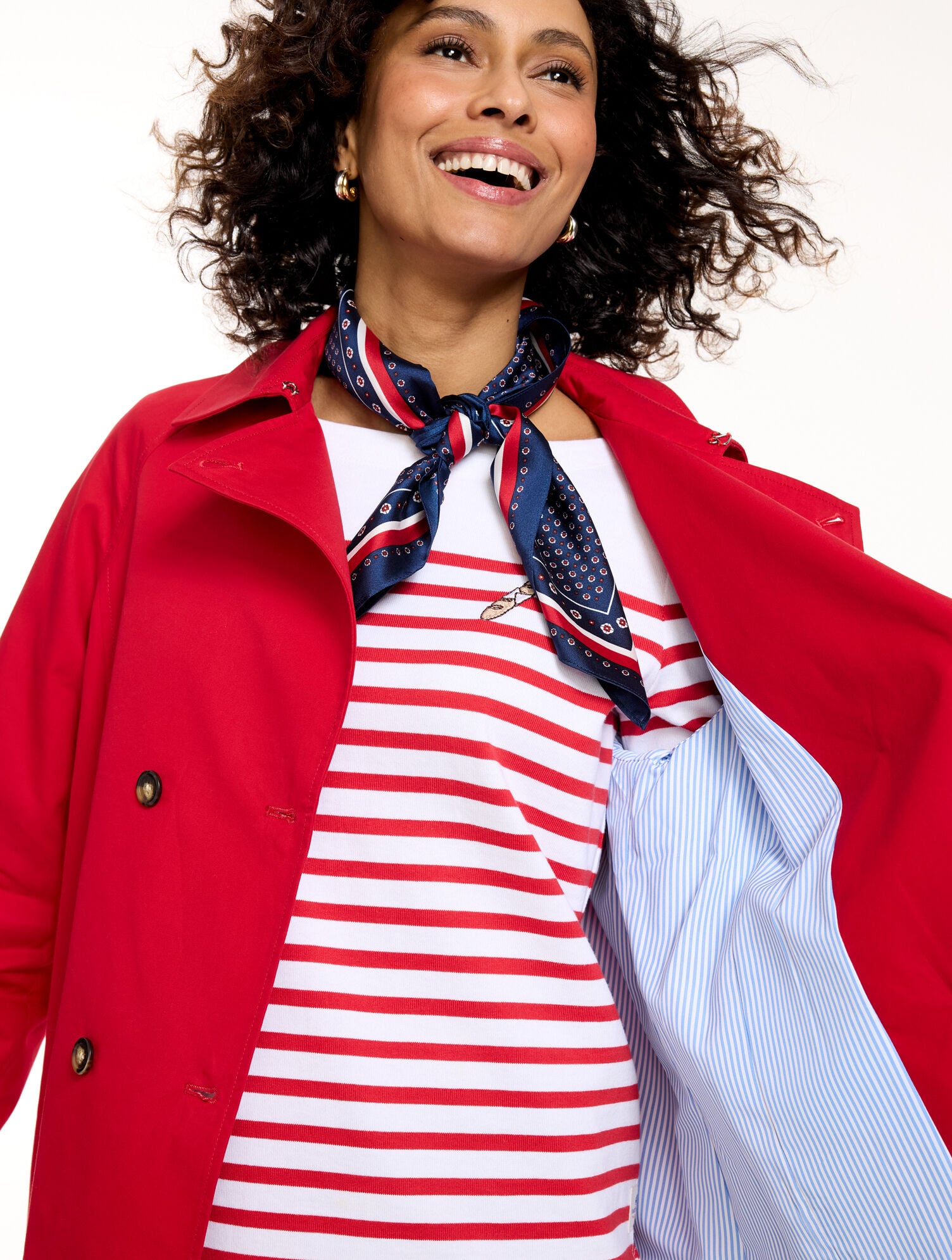 Cotton Twill Trench Coat