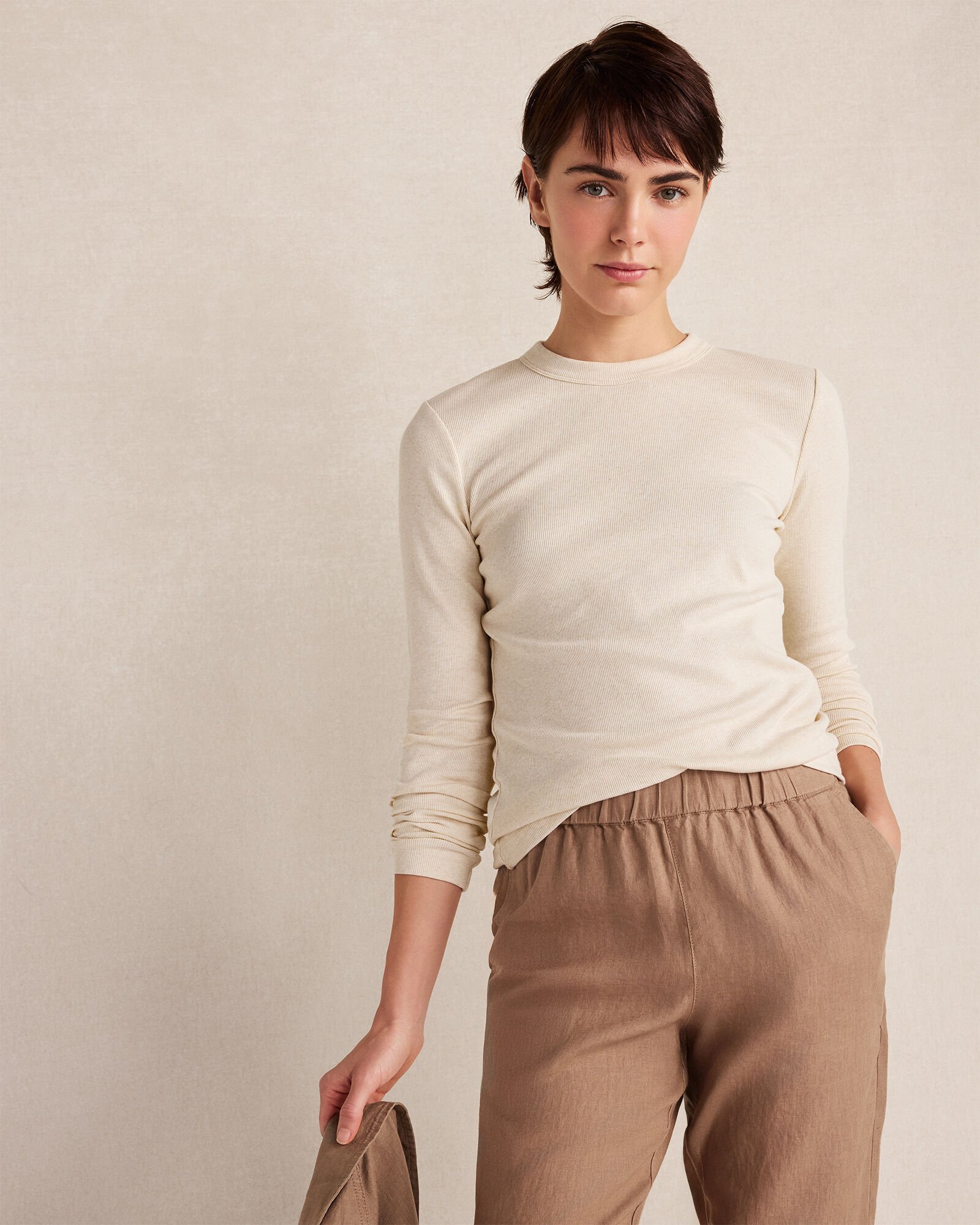 Botanical-Dyed Organic Cotton Long Sleeve Tee - image 2