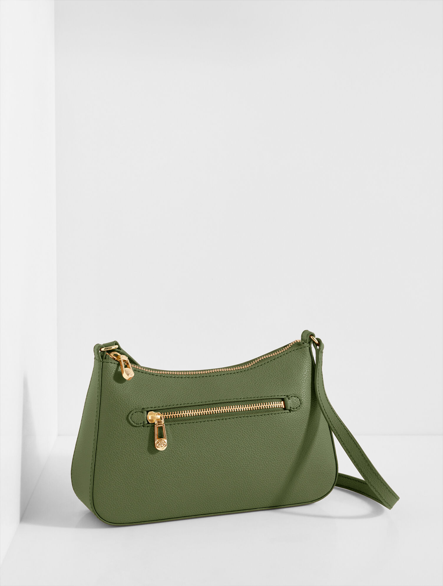 Evelyn Pebble Leather Crossbody Bag