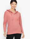 V-Neck High-Low Hooded Pullover
