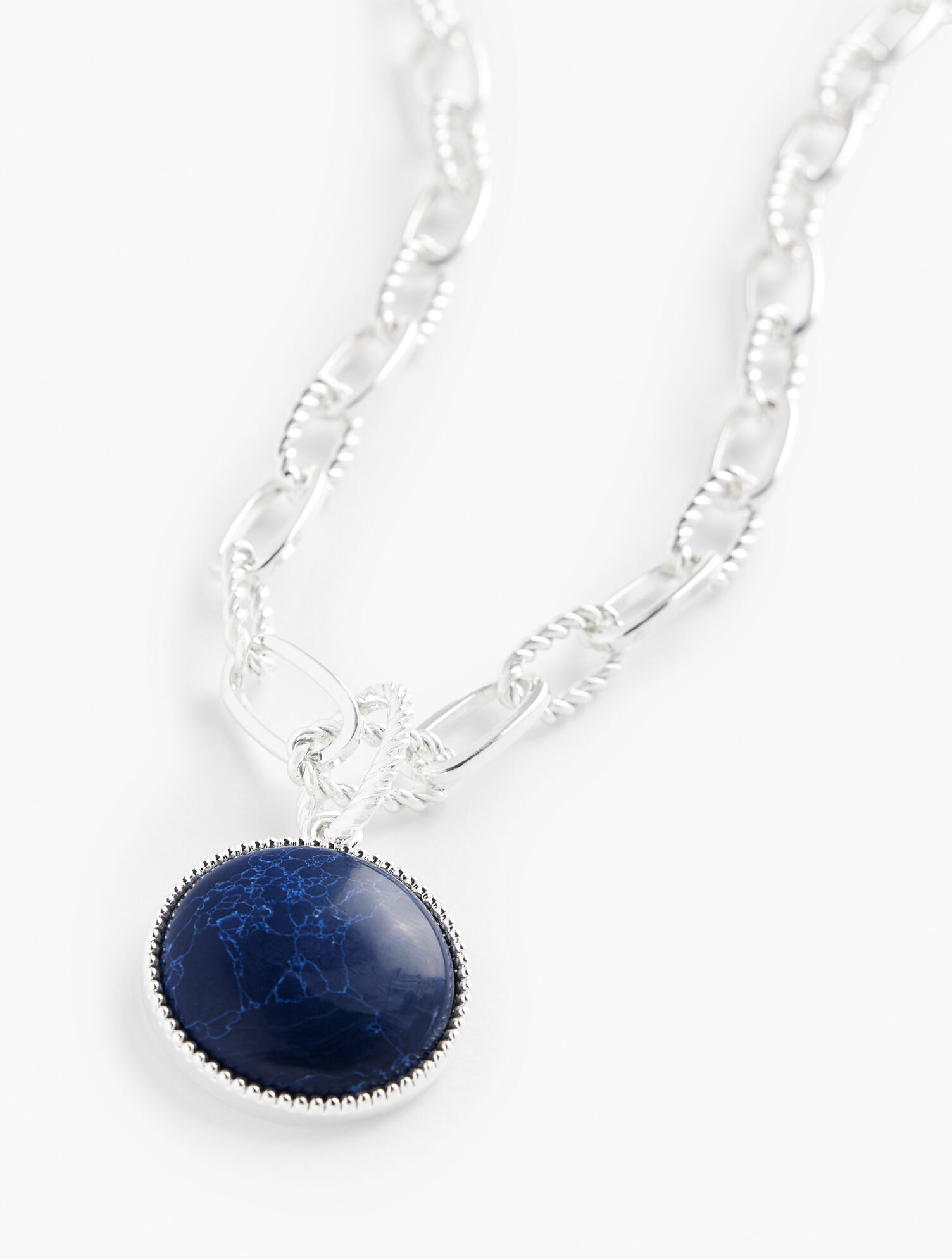 Talbots Neckless Bezel Pendant Necklace | Talbots