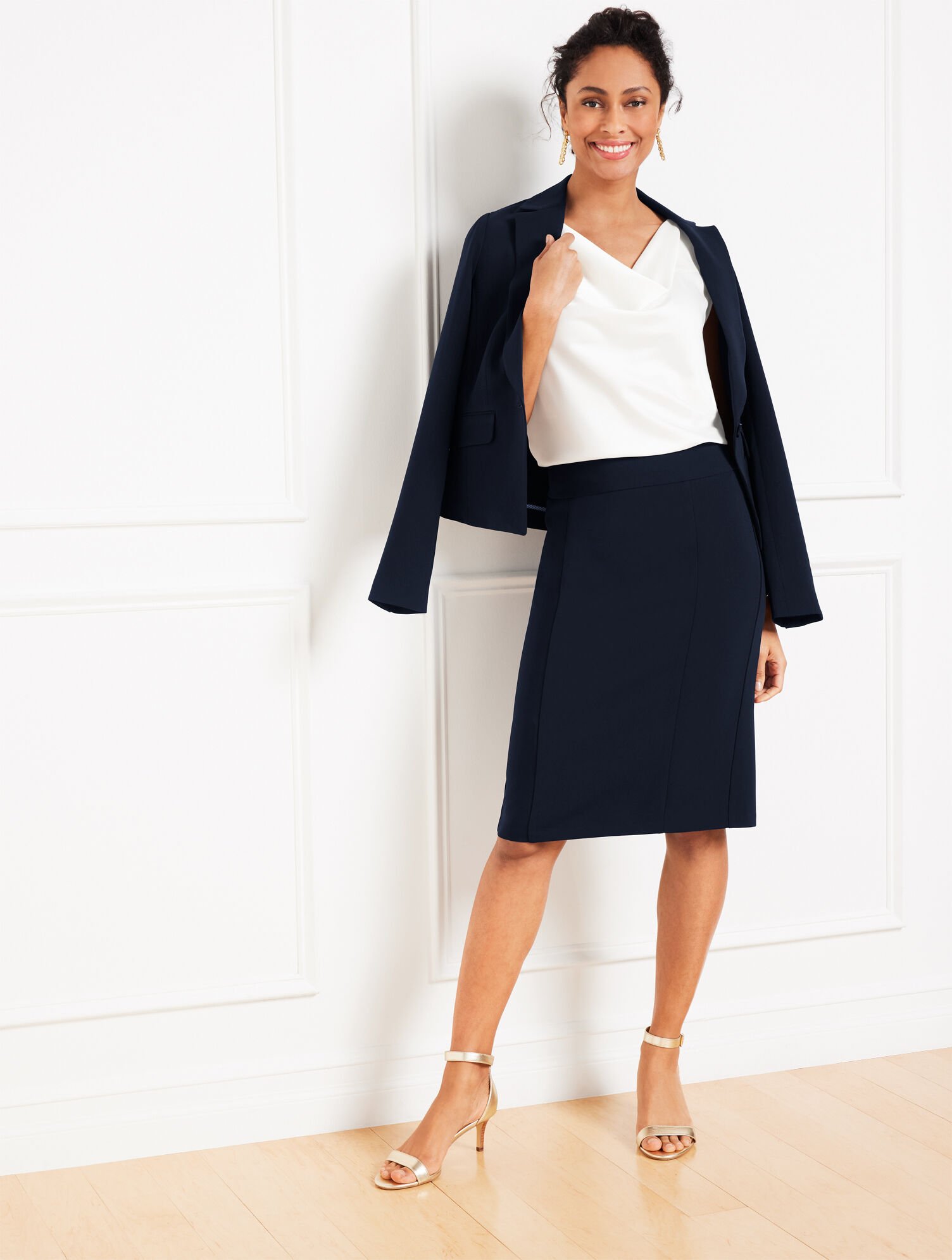 Easy Travel Pencil Skirt Talbots